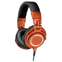 

Audio-Technica ATH-M50x Limited Edition Closed-Back Wired Professional Monitor Headphones, Metallic Orange