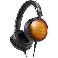 

Audio-Technica ATH-WP900 Hi-Resolution Closed-Back Dynamic Portable On-Ear Wooden Headphones with Detachable A2DC Cables, Flamed Maple