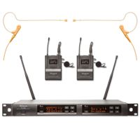 

Airwave Technologies AT-4220 HSD PAK Turnkey 2-Channel Wireless System with 2x Lavalier and 2x Single Ear Headset Microphones