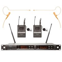 

Airwave Technologies AT-4220 TITANIUM HSD PAK Turnkey 2-Channel Wireless System with 2x Single Ear Headset and 2x Lavalier Microphones