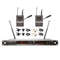 

Airwave Technologies AT-4220-TITANIUM-LAV-PAK Turnkey 2-Channel Wireless System with 2x Lavalier Microphones