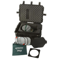 

AAdynTech JAB V2 Variable LED Kit 2, Includes 4 Lenses, 1/4 CTO Filter, 1/4 Minus Green Hard Gels, Lens Bag, Barn Door, ATA Road Case with Wheels and Handle