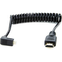 

Atomos 11.81"/30cm Coiled Right Angled Micro HDMI to Straight Full Size HDMI Cable for Ninja Star Recorder