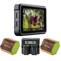 

Atomos Ninja V 5" Touchscreen Recording Monitor, 1980x1080, 4K HDMI Input - Bundle With 2 Pack Green Extreme NP-F550 Battery Pack, Dual Charger