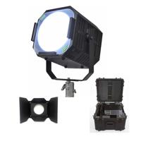 

AAdynTech Original Series Punch Plus Daylight LED Fixture with Wireless DMX and RDM Receiver, 7454 FC at 10' - Bundle With AAdynTech Punch Barndoor, AAdynTech ATA Road Case