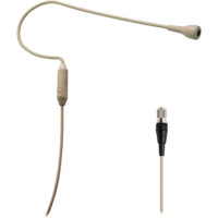 

Audio-Technica Omnidirectional Condenser Headworn Microphone with 4-Pin Locking cH-Style Connector for Bodypack Transmitter, Beige