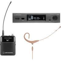 

Audio-Technica ATW-3211/892X 3000 Series 4th Gen Wireless System with BP894xcH-TH Rotating Capsule Headworn Microphone, 530-590MHz
