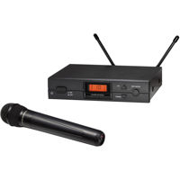 

Audio-Technica 2000 Series ATW-2120b Frequency-Agile True Diversity UHF Wireless System, Includes ATW-R2100b Receiver and ATW-T220a Handheld Cardioid Dynamic Microphone/Transmitter, Frequency Band I: 487.125-506.500MHz, TV Channels 16-20