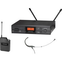 

Audio-Technica 2000 Series ATW-2194b Frequency-Agile True Diversity UHF Wireless System, Includes ATW-R2100b Receiver, ATW-T210a UniPak Transmitter and BP894cW MicroSet Cardioid Headworn Microphone, Frequency Band I: 487.125-506.500MHz, TV Channels 16-20