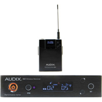 

Audix Performance Series AP41 BP-A Wireless System, Includes R41 Receiver, B60 Body Pack Transmitter, No Microphone, Band A: 522-554MHz