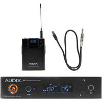 

Audix Performance Series AP41 GUITAR-B Wireless System, Includes R41 Receiver, B60 Body Pack Transmitter, 30" 3-Pin mini-XLR to 1/4" Plug Guitar Cable, Band B: 554-586MHz