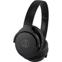 

Audio-Technica ATH-ANC500BT QuietPoint Wireless Bluetooth Over-Ear Active Noise-Cancelling Headphones, Black