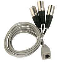 

Audix CBLM3XLR RJ45 Female to 3x XLR Male Breakout Cable for M3 Microphone
