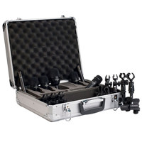 

Audix FP7 Series Drum Microphone Package, Includes F2 Mics, F5 Snare Mic, F6 Drum Mic, F9 Overhead Mic, DCLIP/MC1 Mic Clips, Windscreen, Case