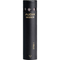 

Audix M1250B-O Omni-Directional Capsule Miniature Condenser Microphone with 25' Cable, 50Hz-19kHz Frequency Response, 150 Ohms, RFI Immunity, Black