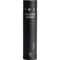 

Audix M1255BO High Output Miniature Omni-Directional Condenser Microphone with 25' Cable, 50Hz-19kHz Frequency Response, 150 Ohms, RFI Immunity, Black