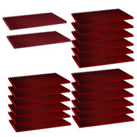 

Auralex 1x24x48" Studiofoam Wedge Panels, 20-Piece, Burgundy