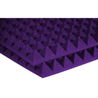 

Auralex 2x24x24" Studiofoam Pyramid Absorption Panels, 12 Pieces, Purple
