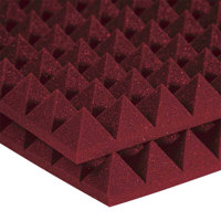 

Auralex 2x24x48" Studiofoam Pyramid Absorption Panels, 6 Pieces, Burgundy