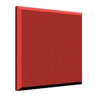 

Auralex 2x24x24" Fabric-Wrapped Acoustical Absorption ProPanel with 2 AFN Impaling Clips, Beveled Edge, Poppy