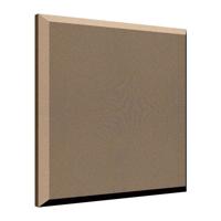 

Auralex 2x24x24" Fabric-Wrapped Acoustical Absorption ProPanel with 2 AFN Impaling Clips, Beveled Edge, Pumice