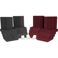 

Auralex D36-DST Roominator Kit, Includes 18x DST-112 Panels (Charcoal Gray), 18x DST-114 Panels (Burgundy), 72x EZ-Stick Pro Tabs
