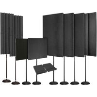 

Auralex EditMAX Kit, Includes 4x ProMAX V2 Acoustic Panels, 2x DeskMAX Acoustic Panels, 4x 24" LENRDs, 2x MoPAD-XL ISO Monitor Isolation Platforms, Charcoal