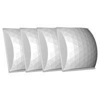 

Auralex 4x GeoFusor 4x12x12" Sound-Diffusion Panel with 8x EZ-Stick Pro Tabs