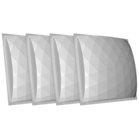 

Auralex 4x GeoFusor 4x24x24" Sound-Diffusion Panel with 16x EZ-Stick Pro Tabs