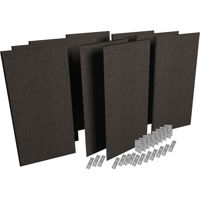 

Auralex ProPanel ProKit-1 Includes 2 Mitered 2"x2'x4', 7 Beveled 2"x2'x4', 8 CTC Impaling Clips, 14 AFN Impaling Clips, Obsidian