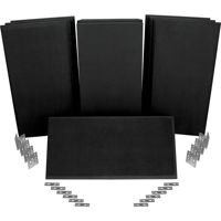 

Auralex SonoSuede ProPanel ProKit-1 Includes 2 Mitered 2"x2'x4', 7 Beveled 2"x2'x4', 8 CTC Impaling Clips, 14 AFN Impaling Clips, Black