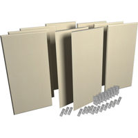 

Auralex ProPanel ProKit-1 Includes 2 Mitered 2"x2'x4', 7 Beveled 2"x2'x4', 8 CTC Impaling Clips, 14 AFN Impaling Clips, Sandstone