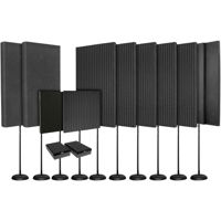 

Auralex ProducerMAX Portable Room Treatment Kit (Charcoal), Includes 6x ProMAX v2 Panels, 2x DeskMAX Panels, 2x Studio6 Bass Trap, 2x ProPAD Studio Monitor Isolator and Stands