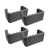 

Auralex SonoCollar Column Cap with Spacers for SonoColumn Bass Trap, 4 Pieces, Charcoal Gray