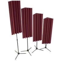 

Auralex 48" Stand-Mounted LENRDs with Bass Traps and Stand, Set of 4, Burgundy