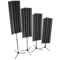 

Auralex 48" Stand-Mounted LENRDs with Bass Traps and Stand, Set of 4, Charcoal Gray
