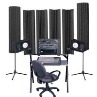 

Auralex Sunburst-360 Concave Bass Traps with Stand, Pair, Charcoal