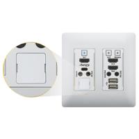 

Aurora Multimedia Blank LAN Cover for VLX-TCW2H-C Wall Plate, White