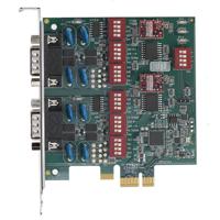 

Axxon 2 Port PCI Express (PCIe) Galvanically Isolated RS422/RS485 Host Card Adapter with DMA