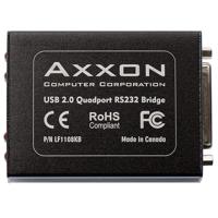 

Axxon 1 Port USB to 4 Ports RS232 Serial Adapter with 36" Quadplex Cable, HD44M to 4x DB25M