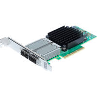 

ATTO Technology FastFrame N352 Dual-Channel 10/25/40/50GbE x16 PCIe 3.0 Network Adapter with Integrated QSFP28, Low Profile