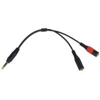 

Alzo Digital TRRS Male to Twin TRS Female Breakout Cord for Smartphone, Headphone and Microphones
