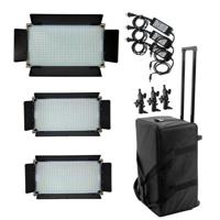 

Alzo Digital 16x9 Bi-Color Light Kit, Includes 1x 800 LED Panel Light, 2x 500 LED Panel Light, Case
