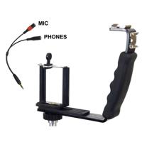 

Alzo Digital Streaming Video Rig with Mic Headphone Breakout Cord for Smartphones