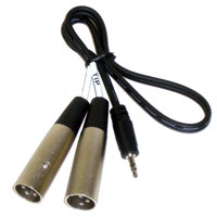 

Azden MX-2 Stereo Mini-to-Twin XLR Cable