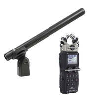 

Azden SGM-3500L Hypercardioid Broadcast Shotgun Microphone - With Zoom H6 Handy Recorder with Interchangeable Microphone System