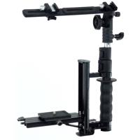 

Alzo Digital Flip Flash Bracket Kit for DSLR Cameras, Includes Tilting Horizontal Flash Mount Bar, 24" Silver Textured Umbrella, Black