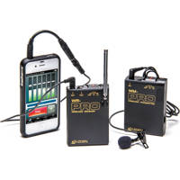 

Azden WLX-PRO Camera Mountable VHF Wireless Microphone System, Includes WR-PRO Receiver, WLT-PRO Transmitter, Hook and Loop Mounting Tape, Shoe Mount