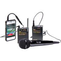 

Azden WMS-PRO VHF Wireless Microphone System, Includes WR-PRO Receiver, WL/T-PRO Transmitter, EX-413 and EX-503 Microphones, Mobile Device Interface Cable
