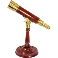 

Barska 15 - 45 x 50 Anchormaster Series Spyscope, Wood & Brass Refractor Telescope with Pedestal
